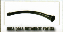 guía para introducir las varillas para el desazolve