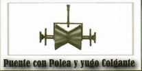 puente con polea y yugo colgante