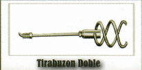 tirabuzón doble para desazolve de tuberias vista de lado